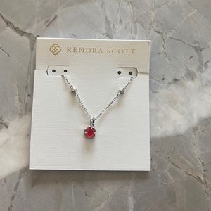 Nola Pendant Silver with Red Illusion stones *custom*